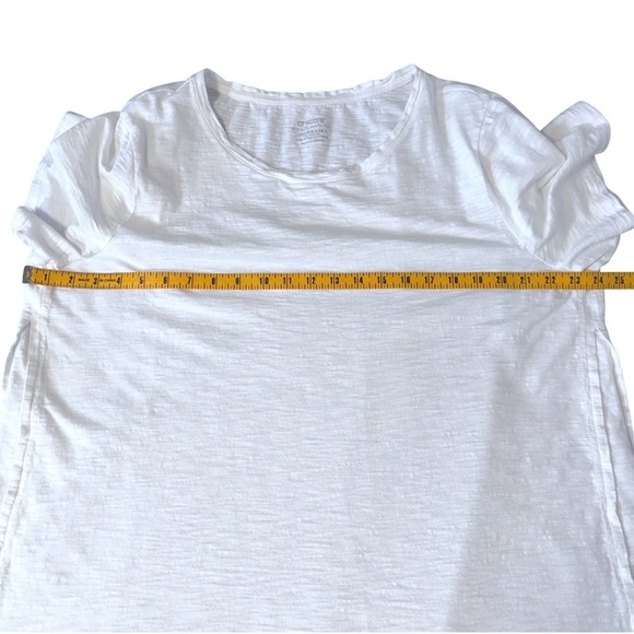 Chicos The Ultimate Tee Womens Shirt US XXL White Scoop Neck Top Short Sleeve - Picture 8 of 9